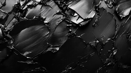 Poster - charcoal textures: a high-contrast, artistic macro shot of a dynamic charcoal texture. the image use