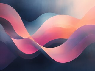 Poster - abstract wave of colors: a mesmerizing artistic interpretation of fluid, dynamic curves, the image i