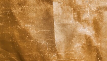 Poster - aged brown textured canvas with creases and scratches, vintage grunge fabric background for design, antique rustic paper effect

