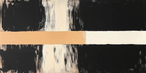 Poster - Abstract Brushstroke Art: A modern abstract artwork showcasing bold brushstrokes in contrasting colors. Evoking a sense of balance, this piece creates a dynamic and visually striking effect. 