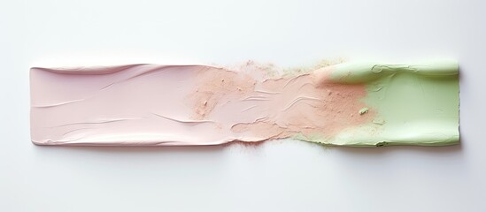 Poster - Assorted pastel-colored candy spreads on white background with smooth texture and ample negative space for customization and advertising purposes.