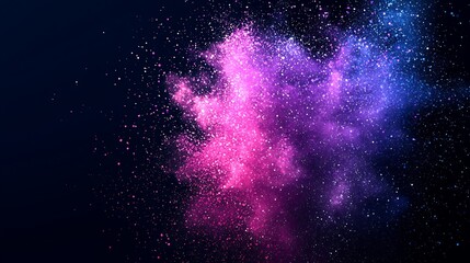 Aufkleber - Pink Blue Powder Explosion Abstract Background Texture Design