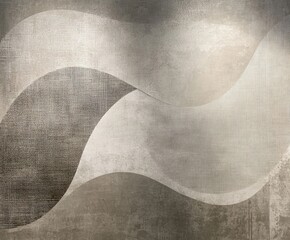 Poster - abstract fluid lines: a captivating abstract image featuring undulating, fluid lines in a monochroma