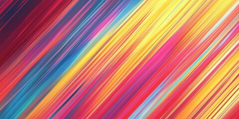 Poster - abstract diagonal rainbow of colors: this image showcases a vibrant display of diagonal lines formin