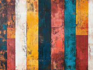 Poster - striking vertical lines: a captivating abstract composition featuring bold vertical stripes in a spe