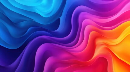 Poster - Vibrant Swirls of Color: A mesmerizing digital artwork of flowing, swirling colors, creating a sense of movement and energy, perfect for modern designs.