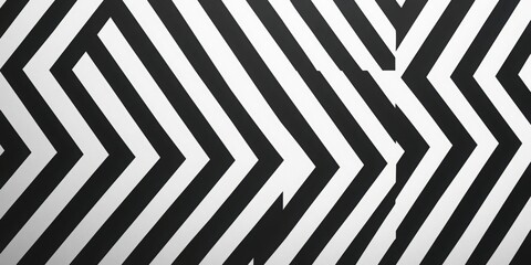 Poster - Optical Illusion: A mesmerizing geometric pattern featuring bold black and white lines creates a striking visual effect, playing with perspective and depth to challenge the viewer's perception.