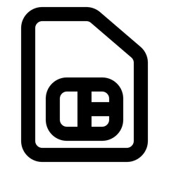 user interface regular icon