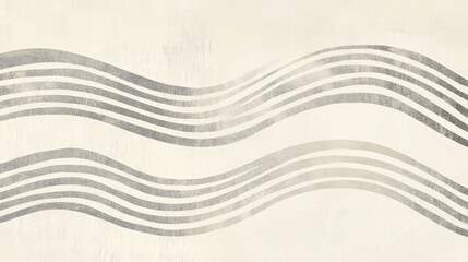 Poster - Wavy Lines Art: Simple and elegant wavy lines design, perfect for backgrounds, patterns, or abstract artworks.