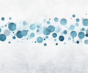 Poster - Abstract Bubbles of Serenity: A captivating, abstract artwork showcases a collection of serene, blue bubbles, creating a mesmerizing display of shapes, textures, and depths.