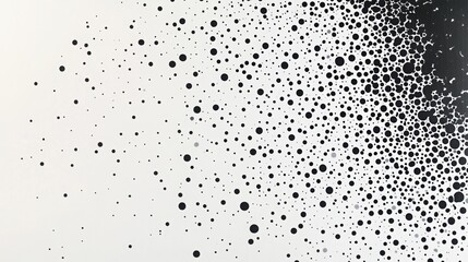 Poster - Black Dots Texture: An abstract image showcasing a pattern of scattered black dots creating a visual texture that evokes a sense of depth, mystery, and modern elegance.