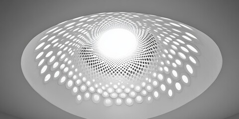 Poster - abstract light sculpture: intriguing patterns of light and shadow converge in this abstract photogra