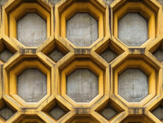Poster - geometric octagon pattern: an abstract background texture featuring a repeating pattern of octagons 