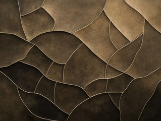 Poster - abstract earth toned stone tile: a seamless tile pattern that evokes a sense of groundedness and tex