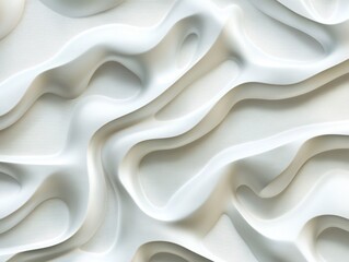 Poster - abstract flowing design: an elegant, seamless and flowing abstract design featuring soft, organic sh