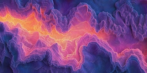 Poster - Abstract Fluid Landscape: A captivating visual exploration of an abstract fluid landscape, evoking the mesmerizing beauty of a celestial dreamscape, with vibrant hues that blend seamlessly.