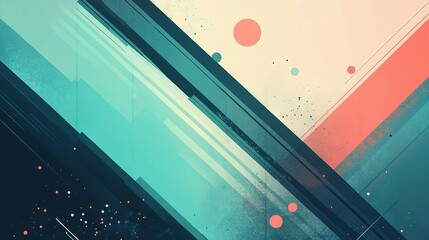 Poster - Abstract Geometric Business Background with Dynamic Lines and Shapes