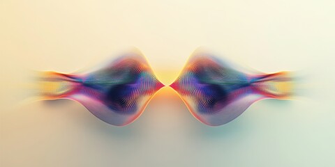 Fototapete - Abstract Fluid Dynamics: An artistic, colorful and blurred display, with a vibrant and intricate pattern, in a dynamic and captivating design with smooth gradients.