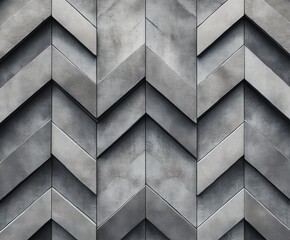 Poster - Geometric Harmony: An abstract and detailed geometric pattern in shades of gray, perfect for adding a modern touch to any project. The sharp lines, contrasting textures.