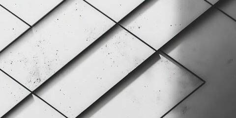 Poster - geometric harmony: a close-up shot showcasing a minimalist design with angular shapes creating a cap