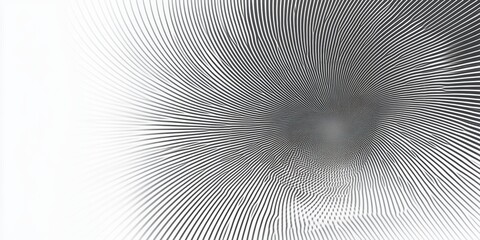 Poster - Abstract Geometric Swirl: Dynamic swirl of lines create a captivating, three-dimensional illusion, offering a modern design aesthetic, with a unique graphical design.