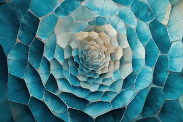 Poster - Abstract Cellular Pattern: An mesmerizing artistic display featuring a close-up shot of an abstract pattern, evoking a sense of intricate design, natural forms and visual complexity.
