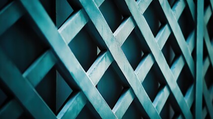 Poster - abstract grid: a modern, close-up shot reveals a repeating geometric pattern of interwoven lines, cr