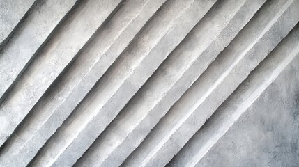 Poster - geometric concrete patterns: abstract close-up view of a series of parallel steps or grooves, creati