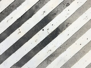 Poster - Diagonal Stripes: An abstract composition featuring bold diagonal stripes in shades of grey and white, creating a captivating play of lines and textures. 