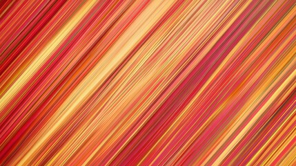 Poster - Abstract Linear Burst of Color: An energetic and dynamic composition of diagonally arranged lines in a spectrum of warm colors, evoking movement and visual impact.