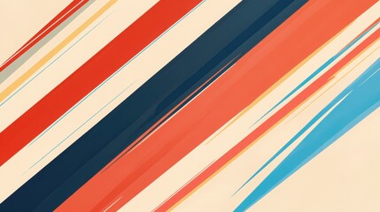Poster - Colorful Lines in Motion: Dynamic composition of colorful lines, intersecting and overlapping to create a sense of movement and abstract graphic elements.
