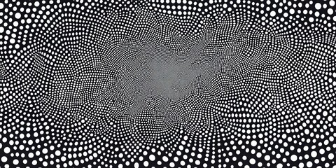 Poster - hypnotic dot pattern: an abstract, mesmerizing visual with an array of intricate dots creates a capt