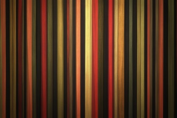 Poster - a symphony of stripes: an abstract composition of vertical stripes in a rich palette of autumnal hue