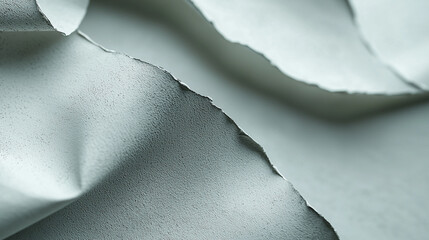 Poster - Abstract gray textured paper background design element art grey fold white light style image clean