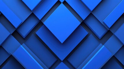 Fototapete - Elegant Blue Diamond Pattern with Soft Textures for Background Design
