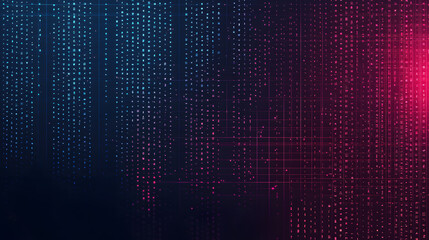 Poster - Dynamic digital grid background wallpaper cyberpunk inspired abstract art neon aesthetic futuristic environment