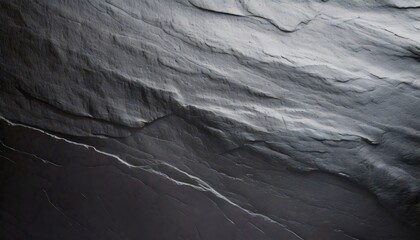 Poster - Dark gray stone surface forming an abstract background