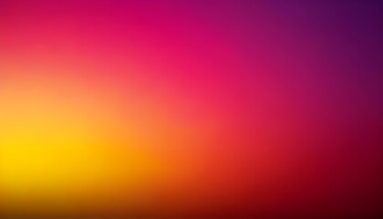 Poster - Vibrant yellow fading into pink and purple gradient background