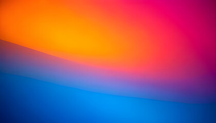 Poster - Vibrant diagonal gradient blending warm and cool colors