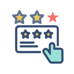 Fototapete - review rating concept