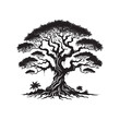 © Wolfe  - Banyan Tree Silhouette - Minimalistic Banyan Tree design - Banyan Tree Illustration.