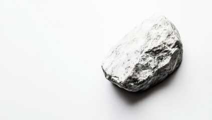 Poster - Single stone on white background