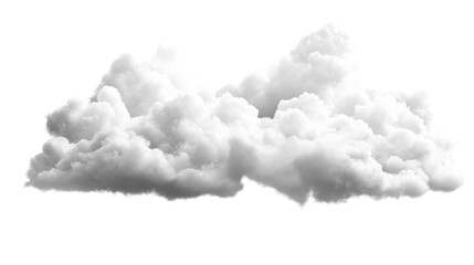 white fluffy clouds and wisps of smoke in the bright blue sky