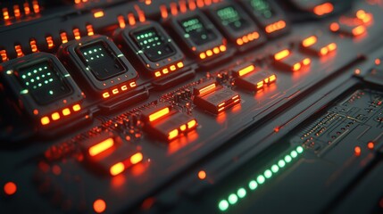 Poster - Computer keyboard featuring a variety of colorful buttons and keys for enhanced user experience