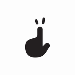 Poster - Hand click gesture icon vector sign