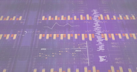 Poster - Image of digital data processing over computer servers