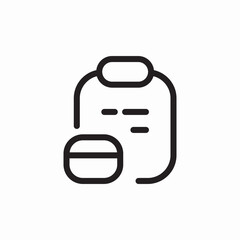 Poster - clipboard credit card icon vector sign