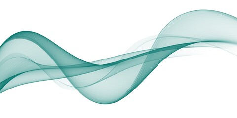 Poster - Abstract green background, color wave for design brochure, website, flyer