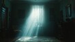 © SibteHUSSAIN - Spotlight shining brightly in a dark room with various objects outside its beam barely visible showing how selective attention isolates one thing at a time