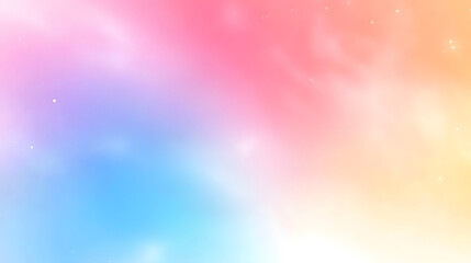 Poster - Color gradient background, abstract pastel rainbow. Light blue, pink and yellow color banner gradation texture, vector pink noise texture blur abstract background